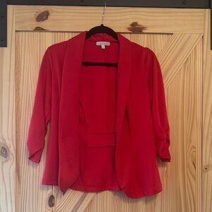 Women's Bold Red Blazer